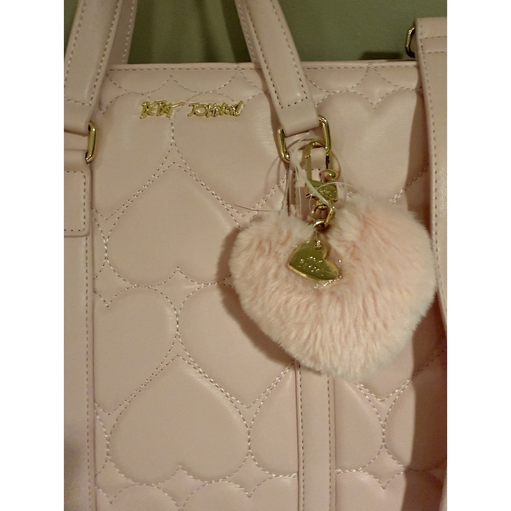 NEW Betsey Johnson Valentines Heart Tote Handbag - Picture 2 of 7